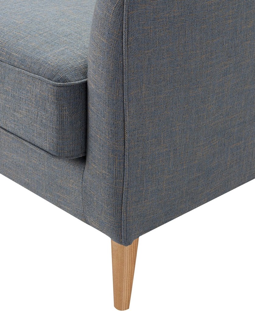 Pohovka Venuste denim blue/brown pre 2 osoby