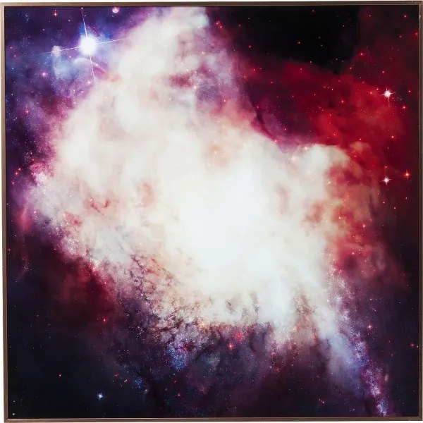 KARE DESIGN Obraz s rámom Alu Big Bang 80 × 80 cm
