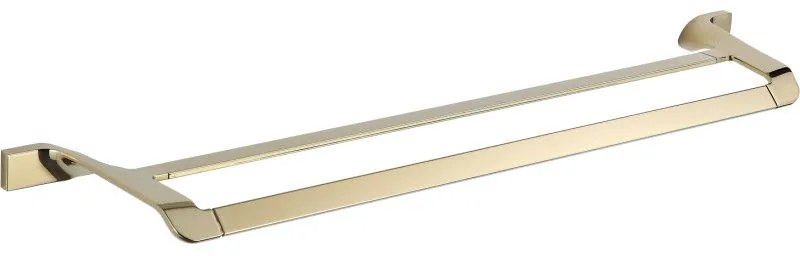 Mexen Rino, 2-radový držiak na uteráky, zlatá lesklá, 7027025-50