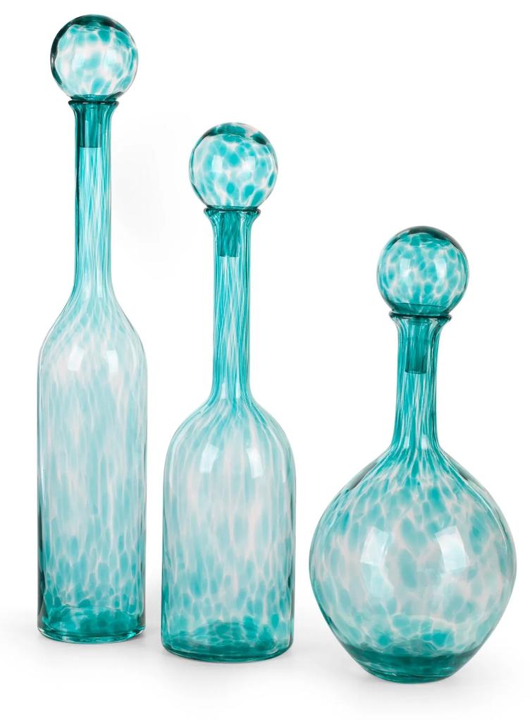 Dekoratívna váza ISLA 14x60 CM tyrkysová
