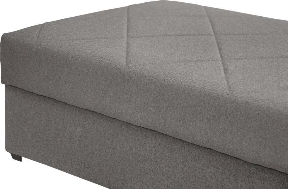 Posteľ Ormea 88x202 cm, šedá látka