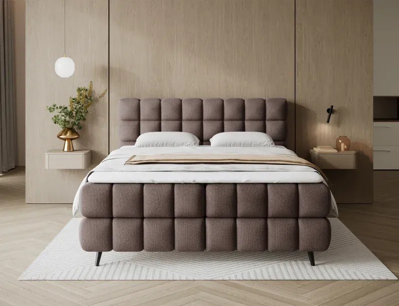 Kontinentálna posteľ Sabrina 160x200, sivá (royal 04)