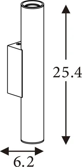 Searchlight 28125LT - Nástenné svietidlo BEACON 2xGU10/10W/230V hnedé