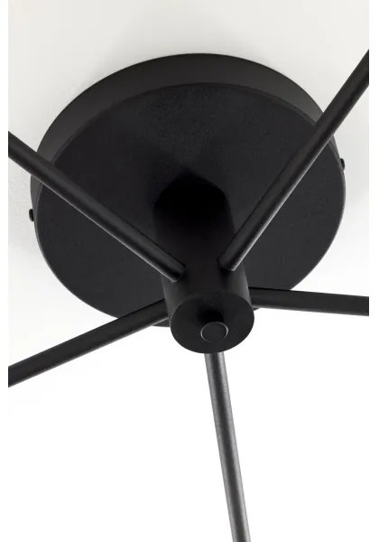 Jupiter 2048 - Prisadený luster PRATO 5xG9/14W/230V čierna/dýmovo sivá