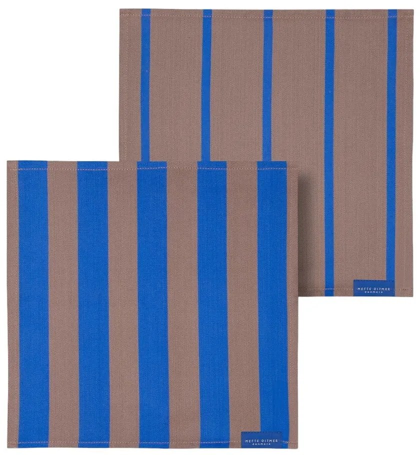 Textilné obrúsky v súprave 2 ks Stripes – Mette Ditmer Denmark