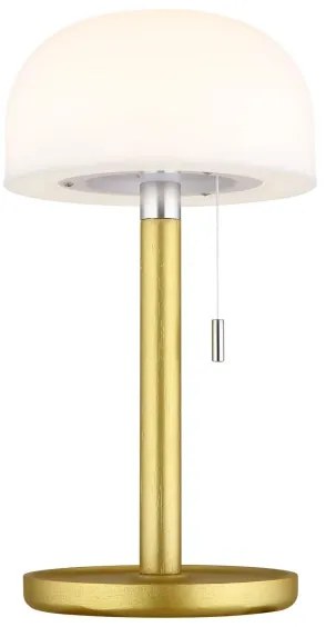 Globo 21016M - LED stolná lampa NORMAN LED/1,5W/3,7V 3000/4200/6000K mosadz