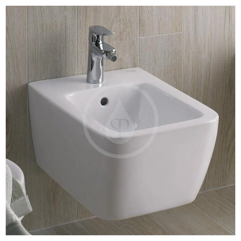 GEBERIT iCon Square závesný bidet 350x260x540 mm, s KeraTect, biela, 231910600