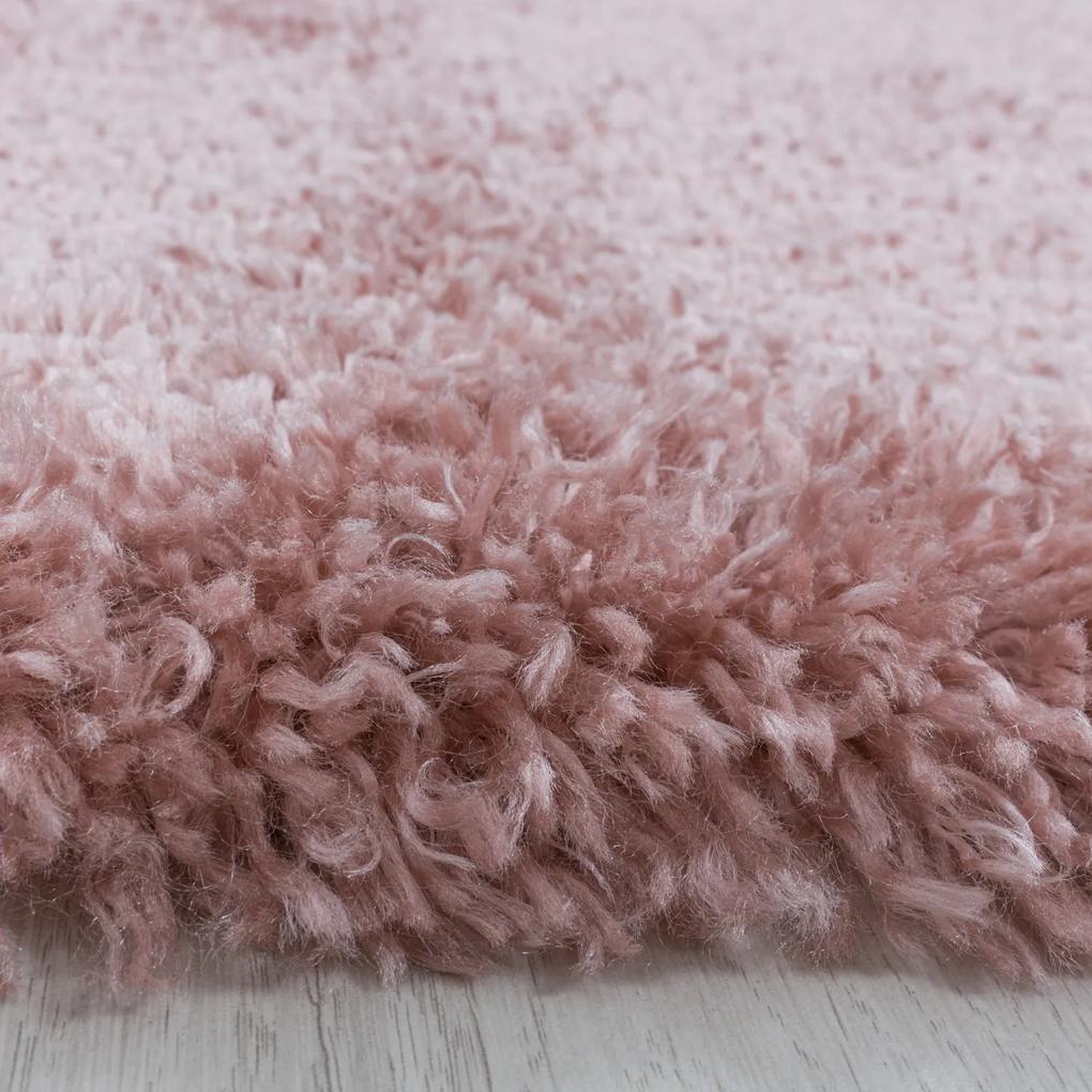 Ayyildiz koberce Kusový koberec Fluffy Shaggy 3500 rose - 80x250 cm