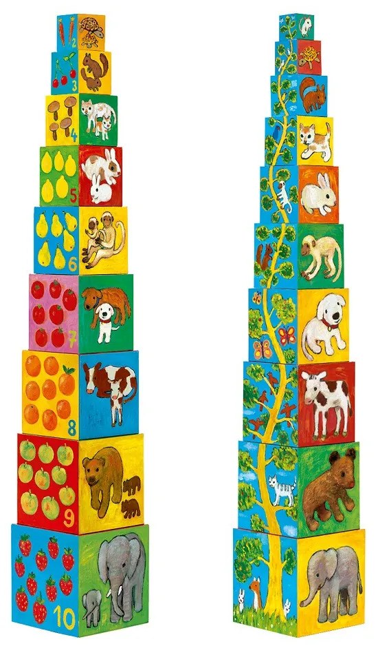 Skladacie kocky pyramída – Moji priatelia