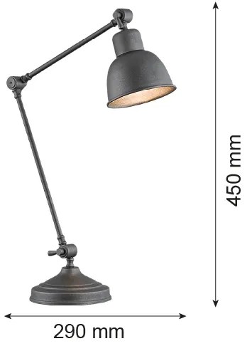 Argon 3195 - Stolná lampa EUFRAT 1xE27/15W/230V