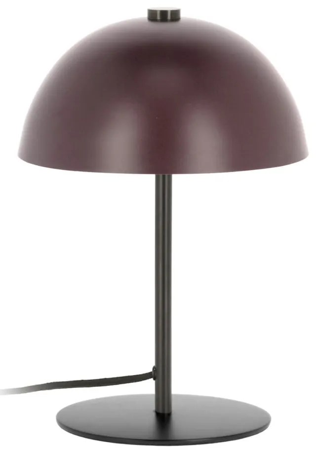 Vínovočervená stolová lampa s kovovým tienidlom (výška 33 cm) Aleyla - Kave Home