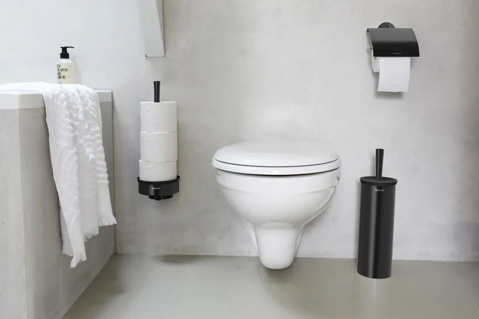 Brabantia WC kefa s držiakom  Čierná