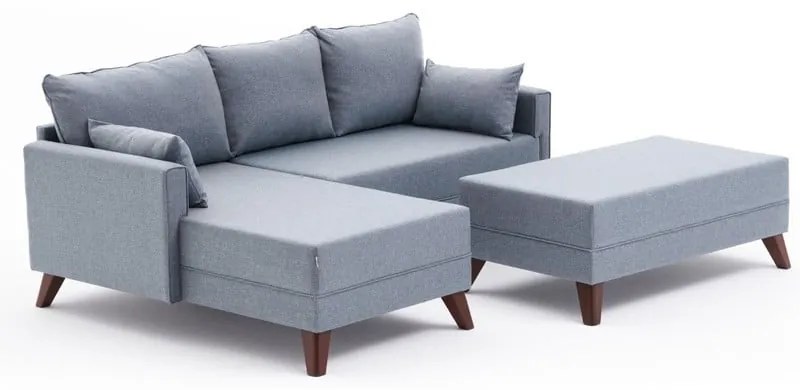 Svetlomodrá rohová pohovka (ľavý roh) Bella – Balcab Home