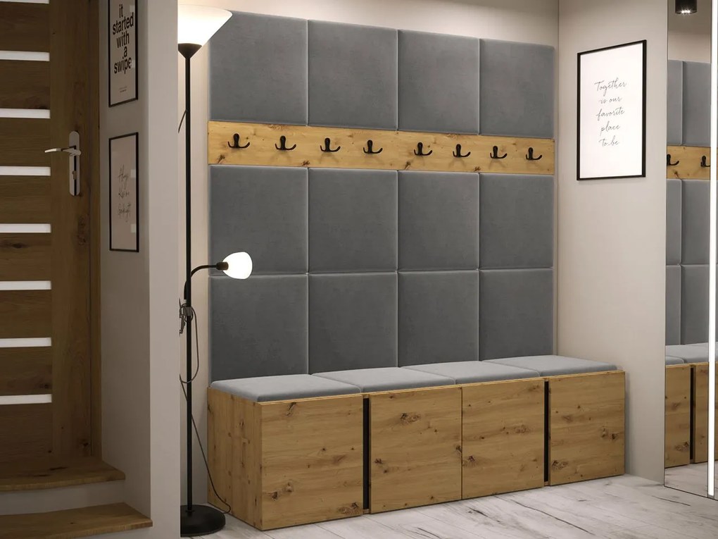 Predsieňová zostava Tavasz V, Farby: kašmír, Farba čalúnenia:: Manila 18