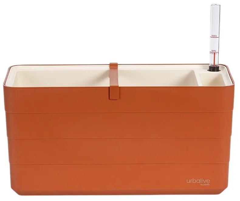 Plastový samozavlažovací kvetináč 39,5 cm Berberis – Plastia