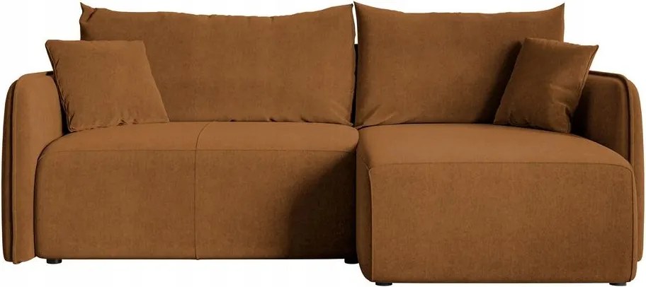 Rohová sedacia súprava Mamma (medená čierna)