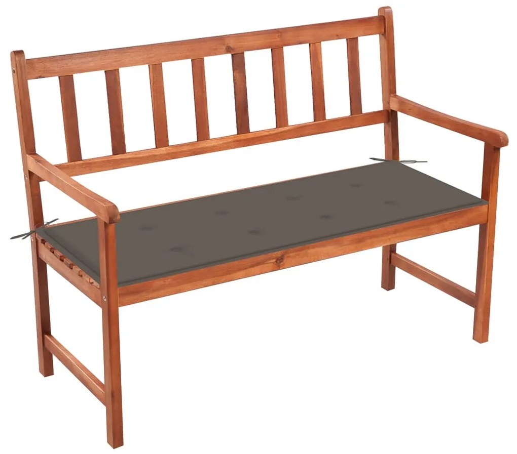 vidaXL Záhradná lavička s podložkou 120 cm, akáciový masív