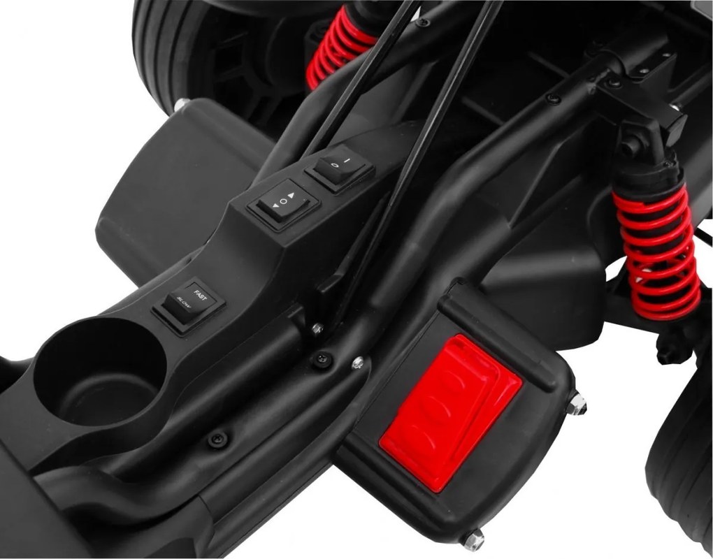 RAMIZ ELEKTRICKÉ AUTÍČKO - MOTOKÁRA BOLID XR-1- ČERVENÉ - 2 x 35W - 12V/7Ah - 2023
