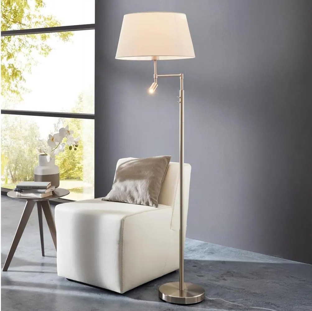 Eglo 94946 - Stojacia lampa SANTANDER 1xE27/60W + LED/2,1W