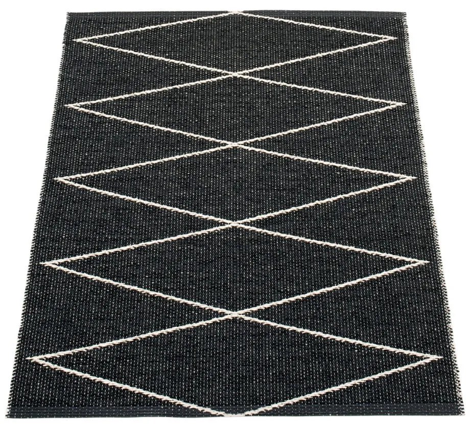 Čierny vnútorný a vonkajší koberec 70x100 cm Max Black – Pappelina
