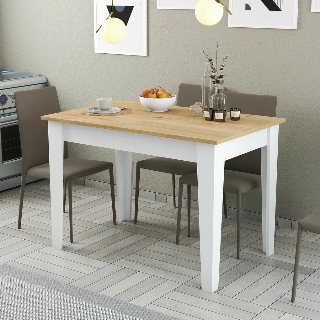 Jedálenský stôl Kiev White and Oak