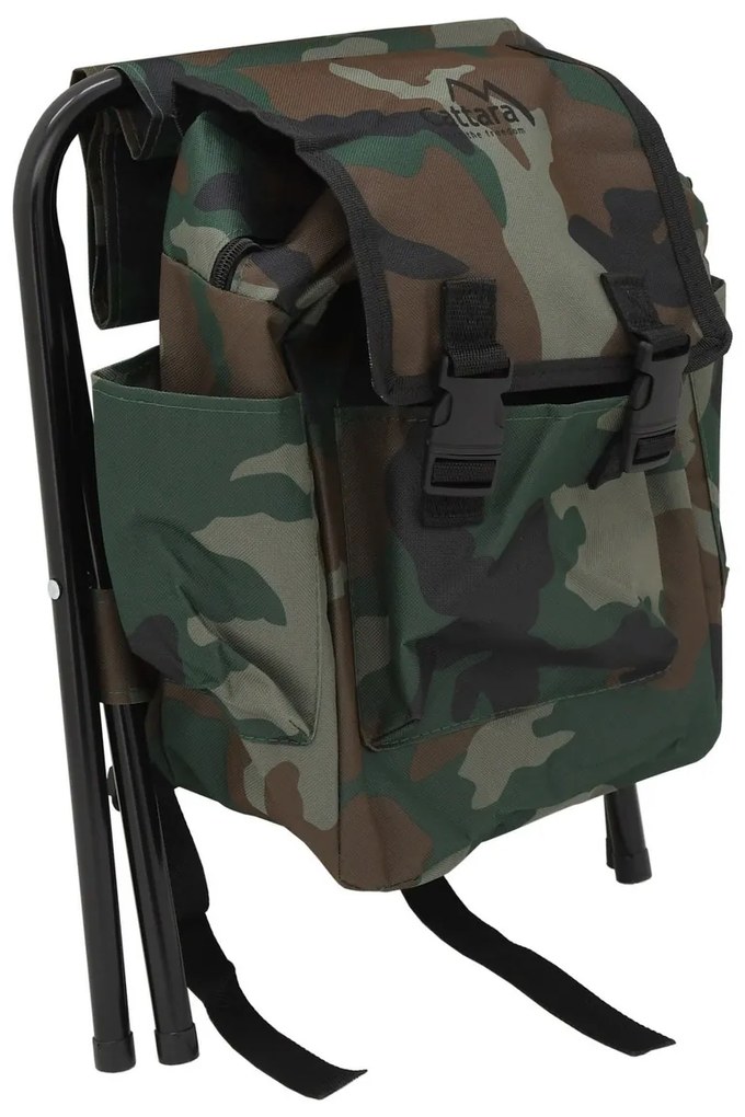 Cattara Skladacia stolička s batohom Olbia army, 30 x 35 x 27 cm