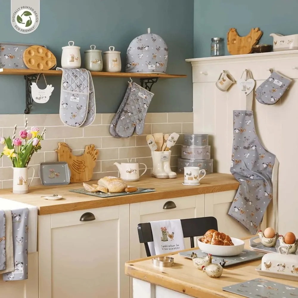 Bavlnené kuchynské rukavice v súprave 2 ks Hen House – Cooksmart ®