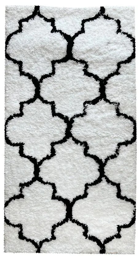 Koberec Shaggy Sonic 0.8/1.5 Psr-13552 biely