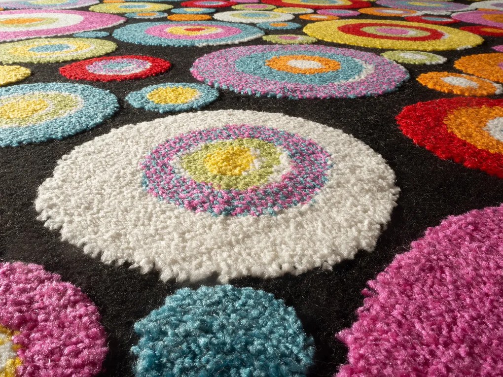 Medipa (Merinos), Kusový koberec Relief 22842-110 Multicolor, 80x150, viacfarebná, detská izba