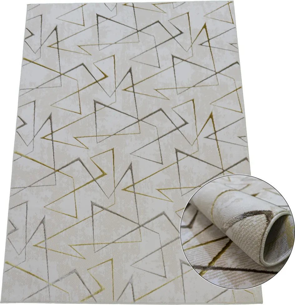 Koberec Esprit 3608 béžový – obdĺžnikový s jemným vzorom Rozmer: 60x100 cm