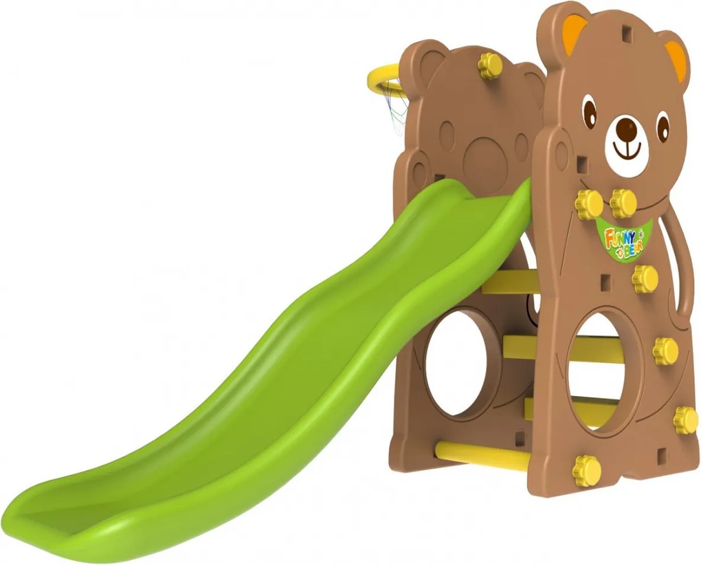 Záhradná šmykľavka 3v1 RAMIZ CHD-161- hnedá