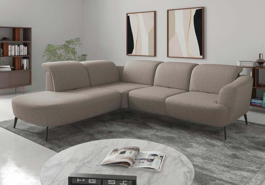 XXXLutz ROHOVÁ SEDAČKA, textil, taupe Sit & More - Sedačky - 000144018582