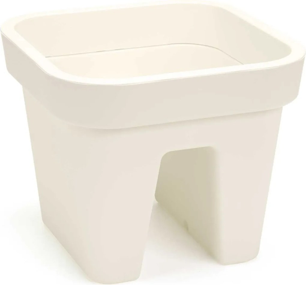 Balkónový truhlík LYS 29 cm krémový