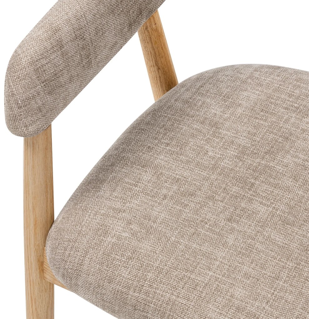 Jedálenská stolička Sorrento béžová/dub