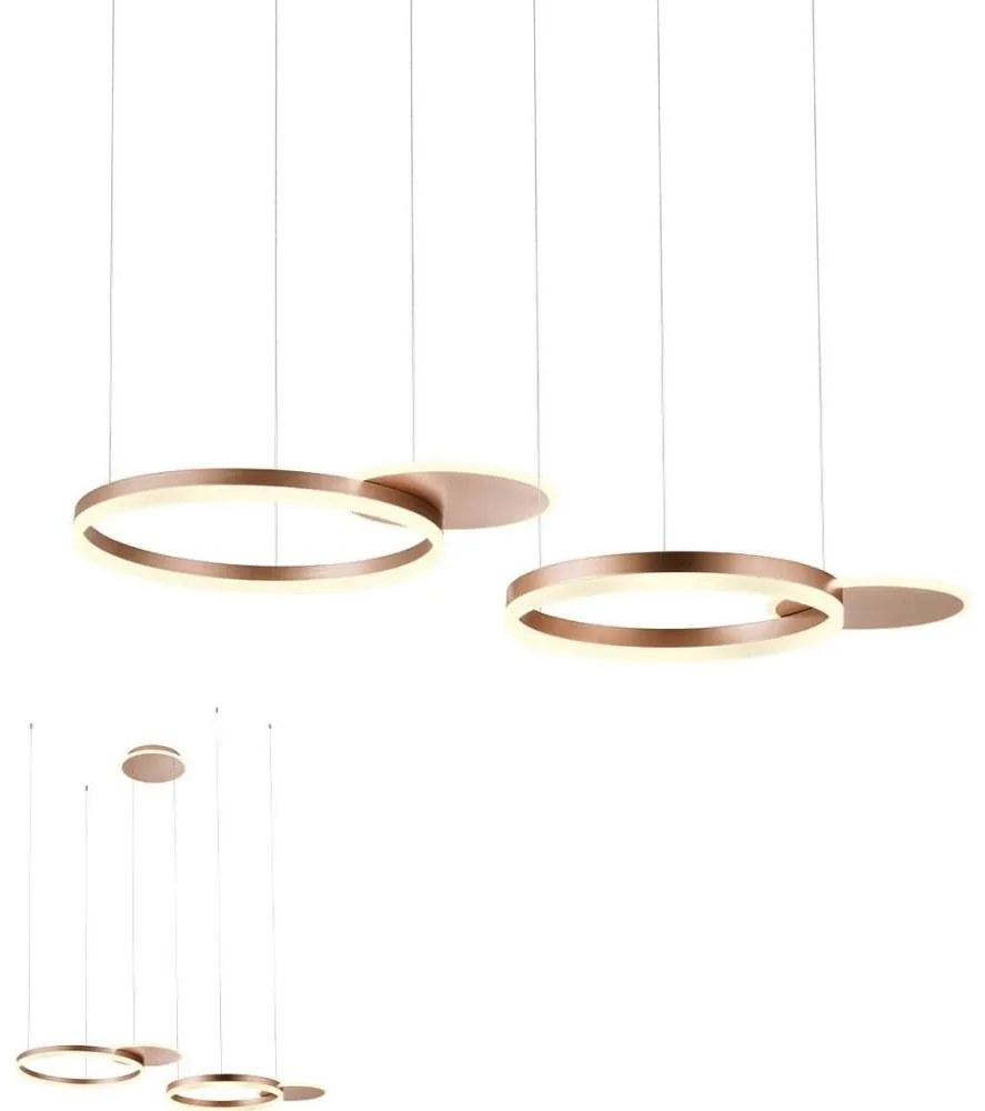 Redo 01-2607 - LED Stmievateľný luster na lanku SIGUA LED/99W/230V 3000K hnedá