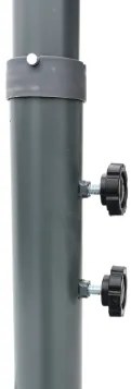Rojaplast 8080 Štvorcový slnečník bočný zelený 270 x 270 cm