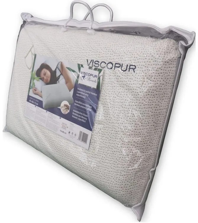 VISCOPUR Anatomický vankúš VISCOPUR® bamboo neprofilovaný 40x60cm
