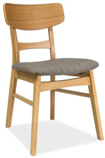 Sivá drevená stolička CD-61
