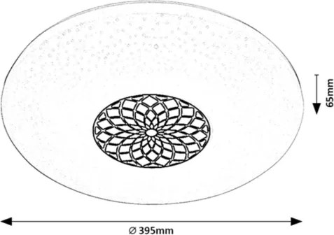 Rabalux 5364-LED RGB Stmievateľné stropné svietidlo OPHELIA LED/24W/230V Wi-Fi +DO