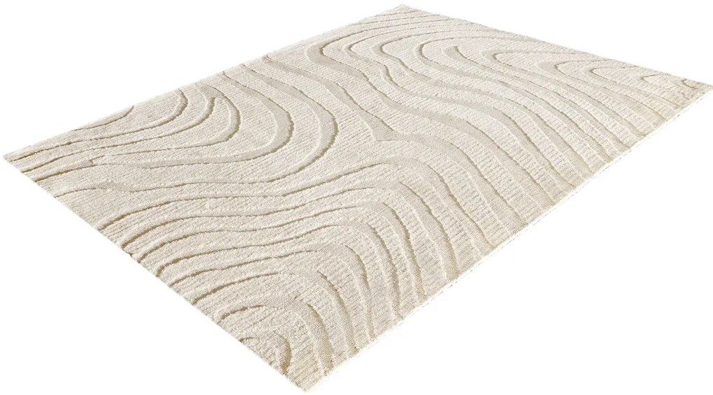 Koberec WAVE 170x240cm krémovo béžový