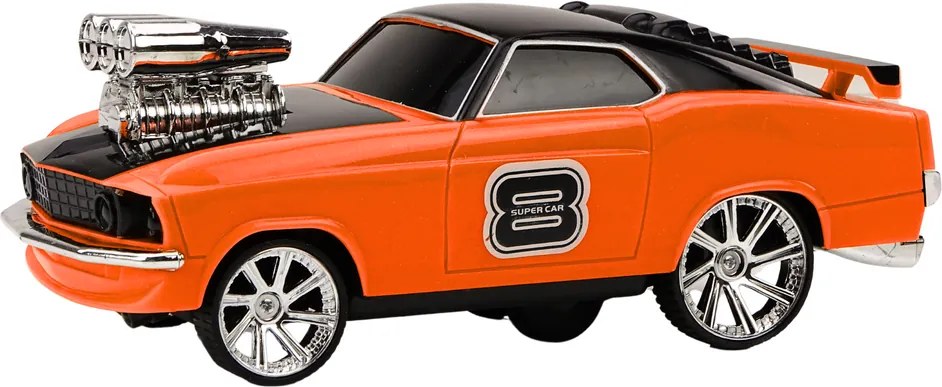 LEAN Toys Diaľkovo ovládaný 1:18 Drift 360 Svetlá Zvuky Oranžová