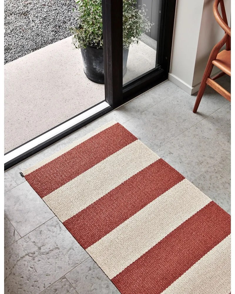 Vnútorný a vonkajší koberec v tehlovo-krémovej farbe 140x180 cm Bob Brick – Pappelina