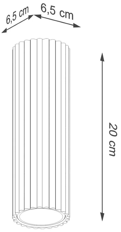 Krémovobiele bodové svietidlo Gleam – Sollux