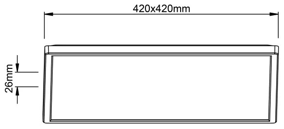 Brilliant - LED stropné svietidlo MILTON LED/24W/230V 42x42 cm biele