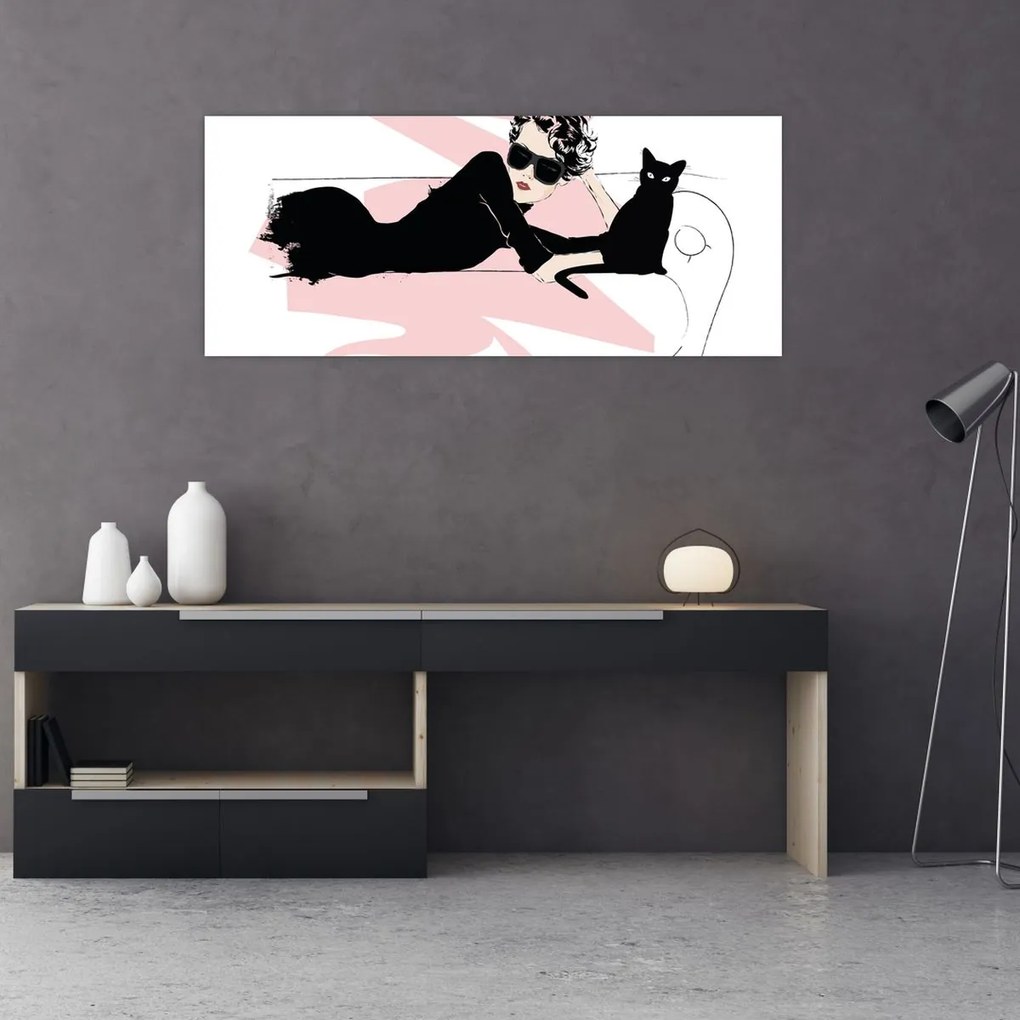 Obraz - Fashion lady (120x50 cm)