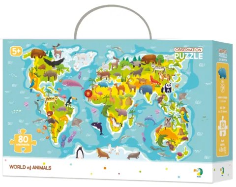 Dodo Puzzle s hľadaním obrázkov Svet zvierat, 80 dielikov