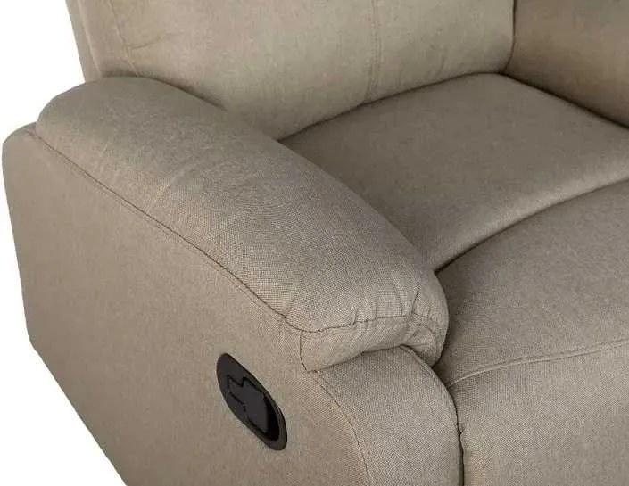 LuxuryForm DESIGN Televízne kreslo RUFO s polohovaním - béžové