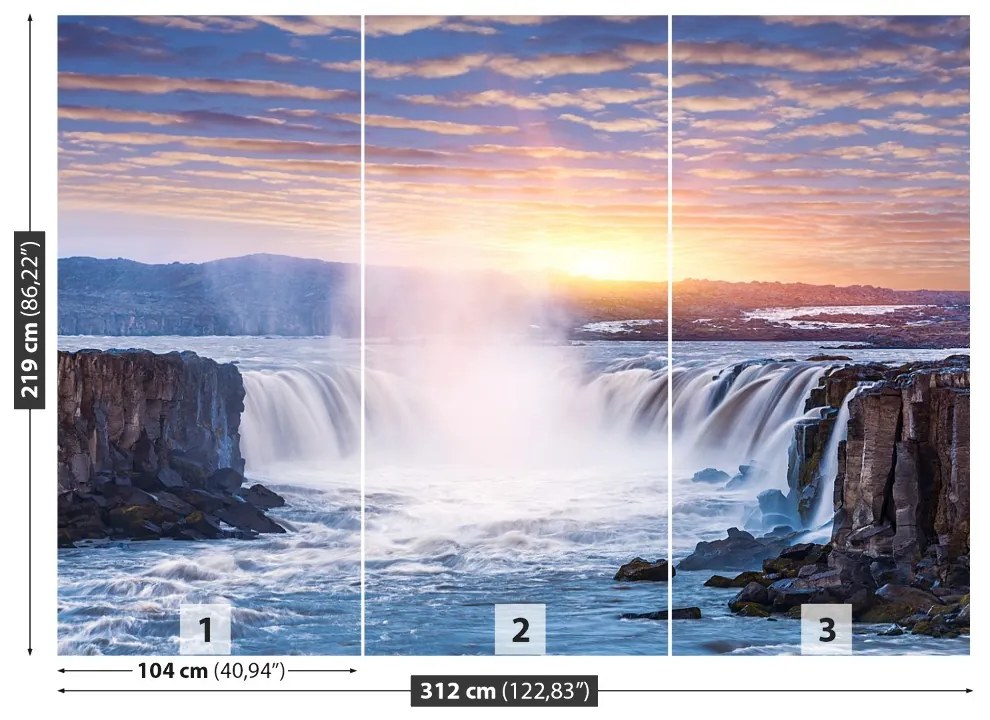 Fototapeta Vliesová Selfoss vodopád 208x146 cm