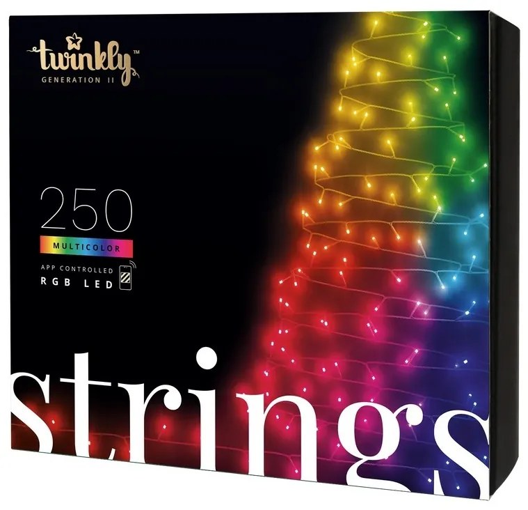 LEDWORKS Twinkly světelný řetěz, 250 LED RGB, 20 m