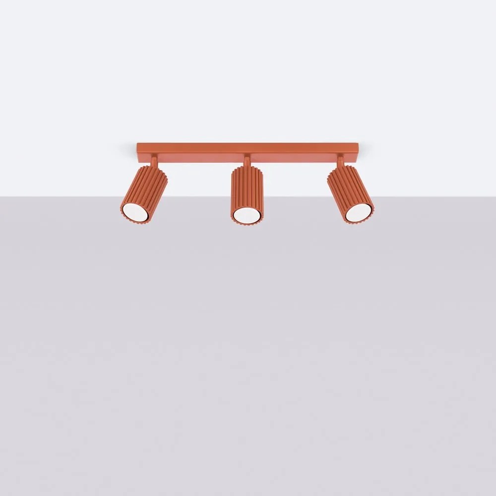 Bodové svietidlo v tehlovej farbe 6,5x45 cm Gleam – Sollux